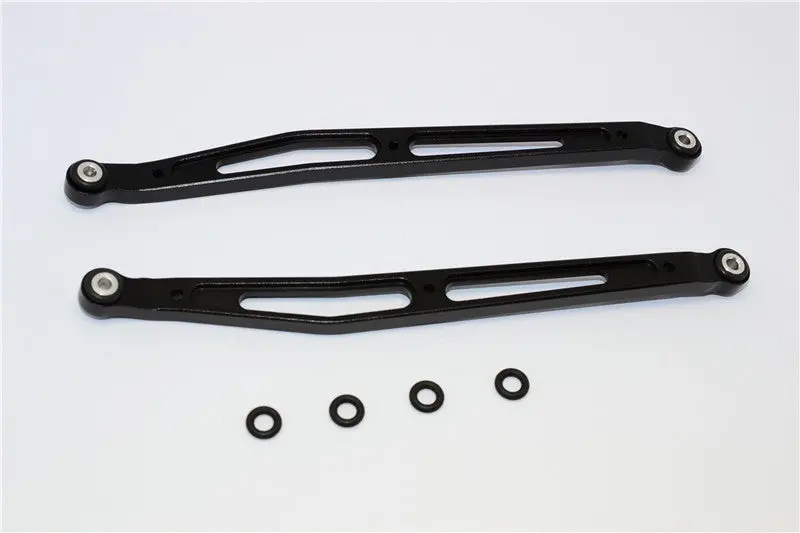 Axial Smt10 Grave Digger (Ax90055) Aluminum Front/Rear Upper Chassis Link  Parts - 1Pr Set Black 1
