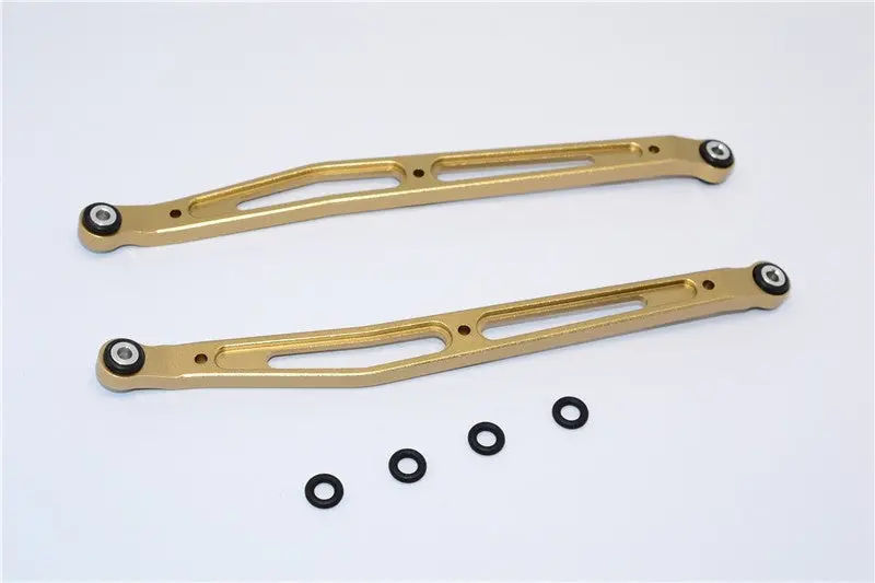 Axial Smt10 Grave Digger (Ax90055) Aluminum Front/Rear Upper Chassis Link  Parts - 1Pr Set Titanium 1