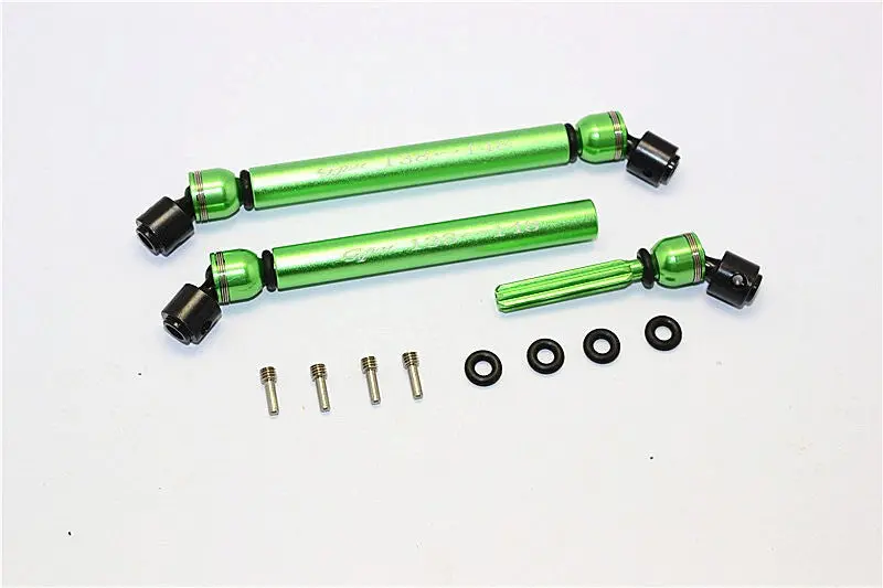 Axial Smt10 Grave Digger (Ax90055) Aluminum Front&Rear Center Shaft With Steel Joint (138Mm-148Mm) - 1Pr Set Green 1