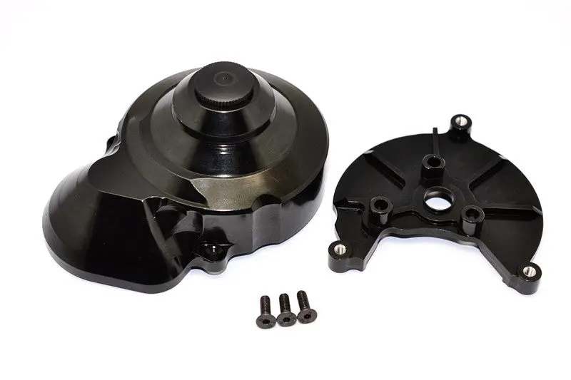 Axial Smt10 Grave Digger (Ax90055) Aluminum Transmission Spur Gear Case - 2Pcs Set Black 1