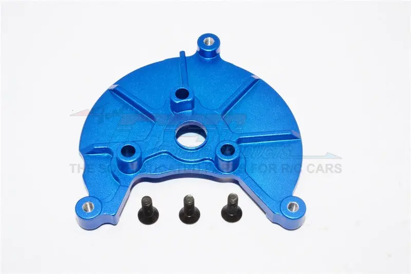 Axial Smt10 Grave Digger (Ax90055) Aluminum Transmission Spur Gear Case Cover Plate- 1Pc Set Blue 1