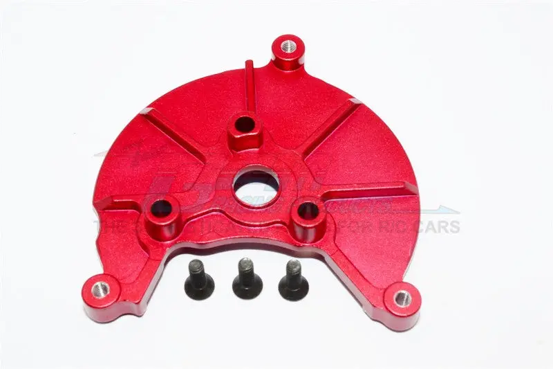 Axial Smt10 Grave Digger (Ax90055) Aluminum Transmission Spur Gear Case Cover Plate- 1Pc Set Red 1
