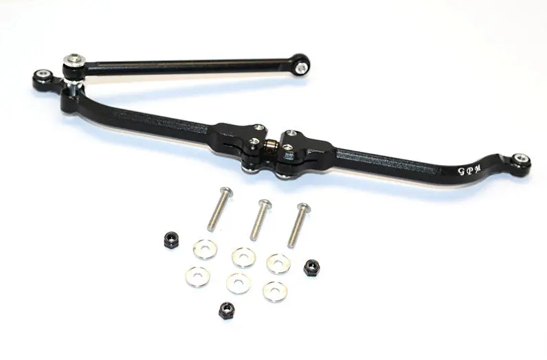 Axial Smt10 Grave Digger (Ax90055) & Max-D (Ax90057) Aluminum Adjustable Steering Link - 2Pcs Set Black 1