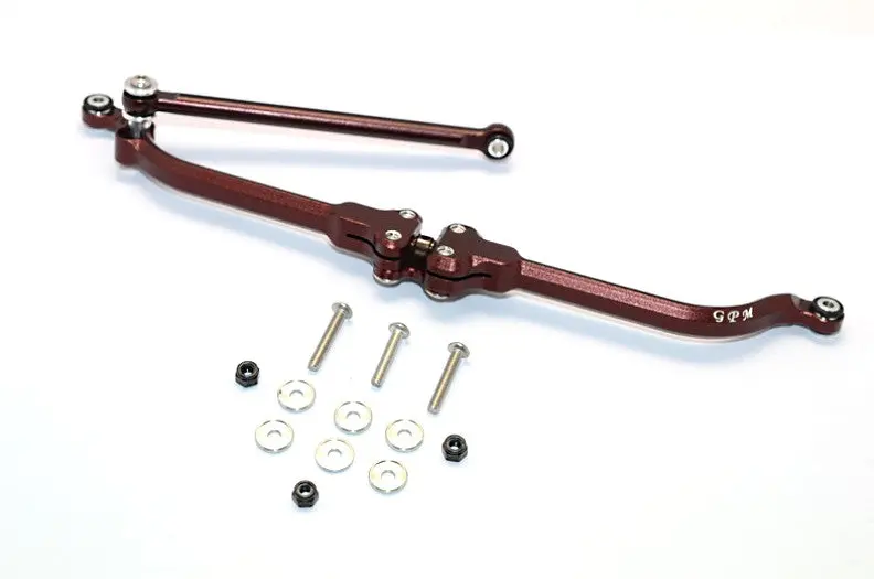 Axial Smt10 Grave Digger (Ax90055) & Max-D (Ax90057) Aluminum Adjustable Steering Link - 2Pcs Set Brown 1