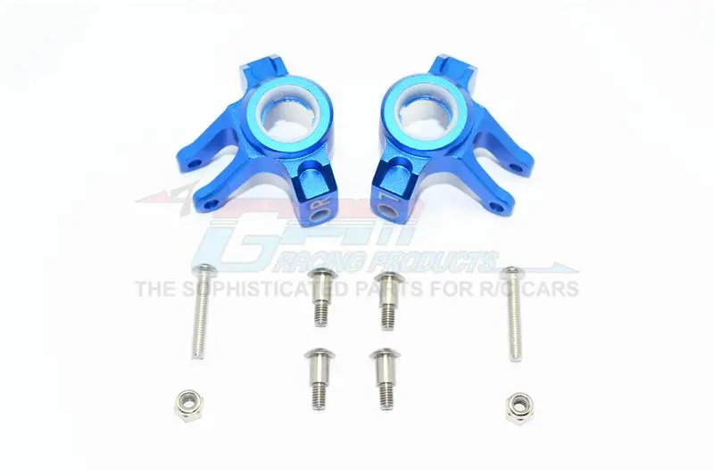 Axial Smt10 Grave Digger (Ax90055) & Max-D (Ax90057) Aluminum Front Knuckle Arms - 1Pr Set Blue 1