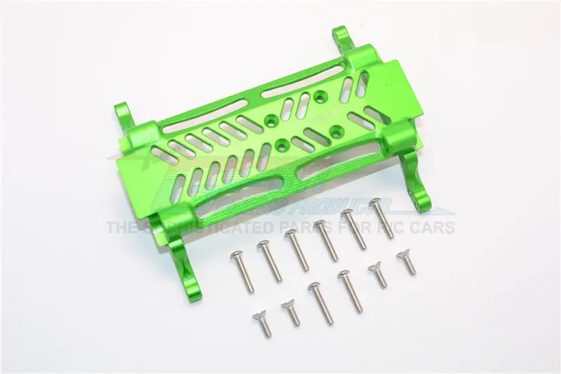 Axial Smt10 Grave Digger (Ax90055) & Max-D (Ax90057) Aluminum Gear Box Bottom Mount - 1Pc Set Green 1