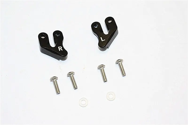 Axial Smt10 Grave Digger (Ax90055) & Max-D (Ax90057) Aluminum Rear Supporting Mount - 2Pcs Set Black 1