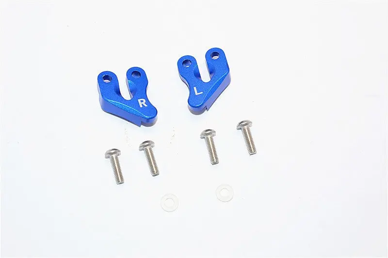Axial Smt10 Grave Digger (Ax90055) & Max-D (Ax90057) Aluminum Rear Supporting Mount - 2Pcs Set Blue 1