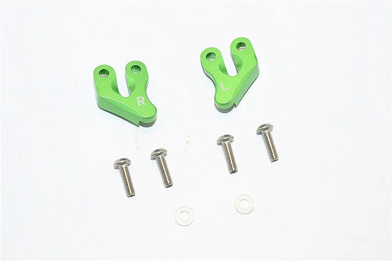 Axial Smt10 Grave Digger (Ax90055) & Max-D (Ax90057) Aluminum Rear Supporting Mount - 2Pcs Set Green 1