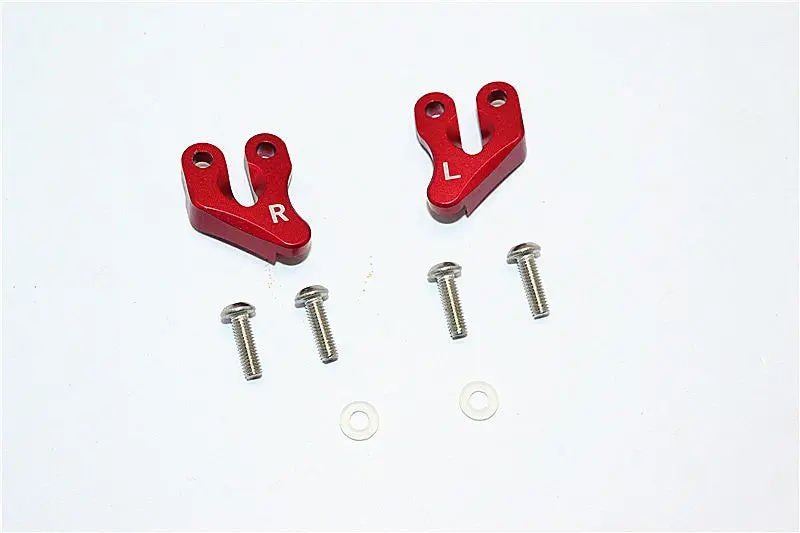 Axial Smt10 Grave Digger (Ax90055) & Max-D (Ax90057) Aluminum Rear Supporting Mount - 2Pcs Set Red 1