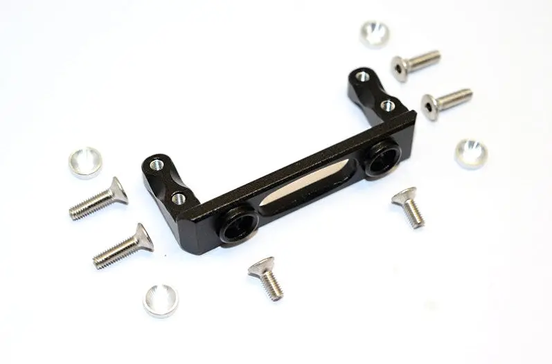 Axial Smt10 Grave Digger (Ax90055) & Max-D (Ax90057) Aluminum Servo Mount - 1Pc Set Black 1