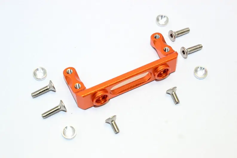 Axial Smt10 Grave Digger (Ax90055) & Max-D (Ax90057) Aluminum Servo Mount - 1Pc Set Orange 1