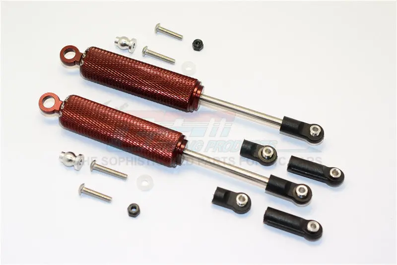 Axial Smt10 Grave Digger (Ax90055) & Max-D (Ax90057) Aluminumfront/Rear Internal Shocks (3 Length Adjustable Design) - 1Pr Set Brown 1