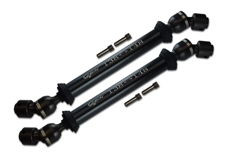 Axial Smt10 Grave Digger (Ax90055) Steel Front&Rear Center Shaft With Aluminum Body (138Mm-148Mm) - 1Pr Set Black 1