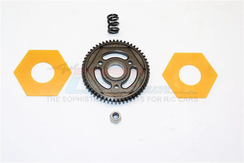 Axial Smt10 Grave Digger (Ax90055) Steel#45 Spur Gear (55T) - 1Pc Set Black 1
