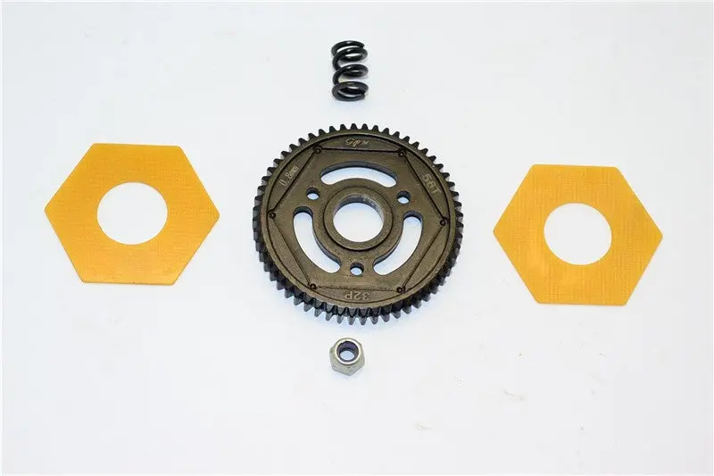 Axial Smt10 Grave Digger (Ax90055) Steel#45 Spur Gear (56T) - 1Pc Set Black 1