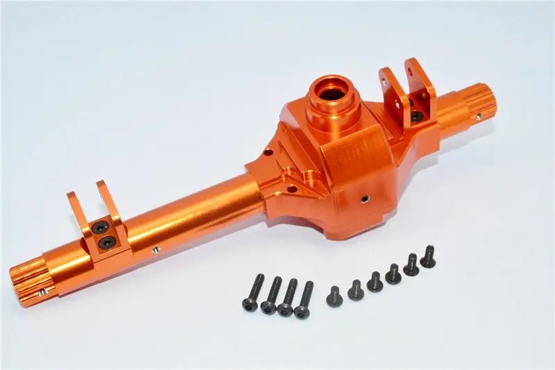Axial Wraith & Axial Yeti Aluminum Front/Rear Axle Housing - 1 Set Orange 1