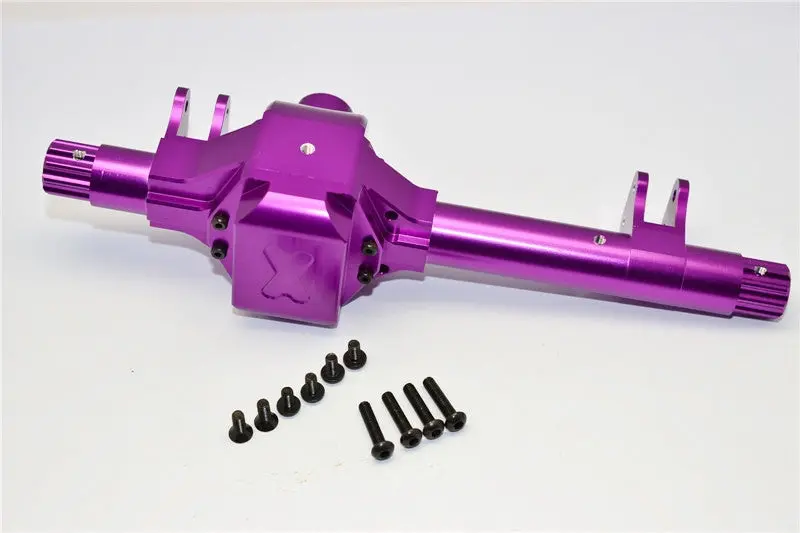 Axial Wraith & Axial Yeti Aluminum Front/Rear Axle Housing - 1 Set Purple 1