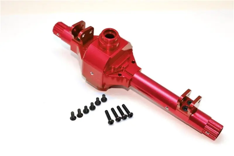 Axial Wraith & Axial Yeti Aluminum Front/Rear Axle Housing - 1 Set Red 1