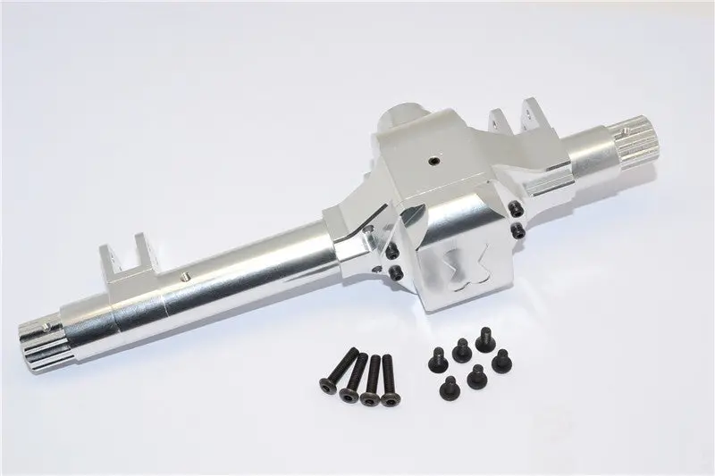 Axial Wraith & Axial Yeti Aluminum Front/Rear Axle Housing - 1 Set Silver 1