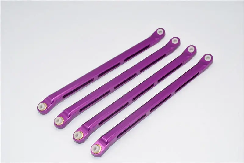 Axial Wraith & Rr10 Bomber Aluminum Lower Thread Rod - 4Pcs Set Purple 1