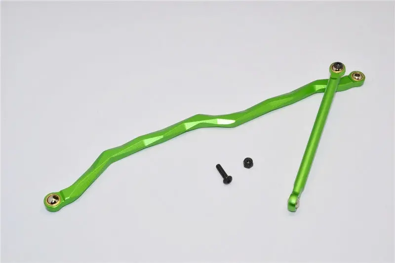 Axial Wraith & Rr10 Bomber Aluminum Steering Link - 2 Pcs Set Green 1
