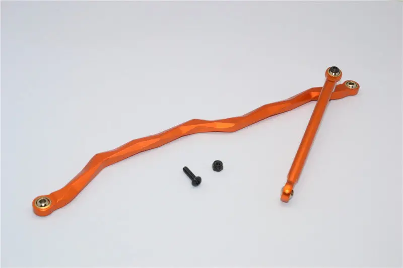 Axial Wraith & Rr10 Bomber Aluminum Steering Link - 2 Pcs Set Orange 1