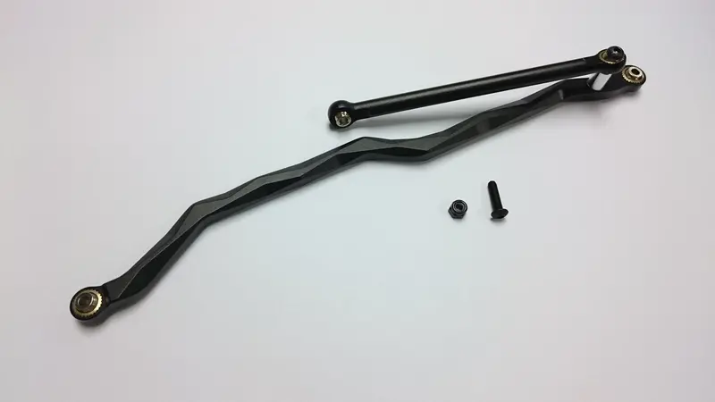 Axial Wraith & Rr10 Bomber Aluminum Steering Link - 2Pcs Set Black 1