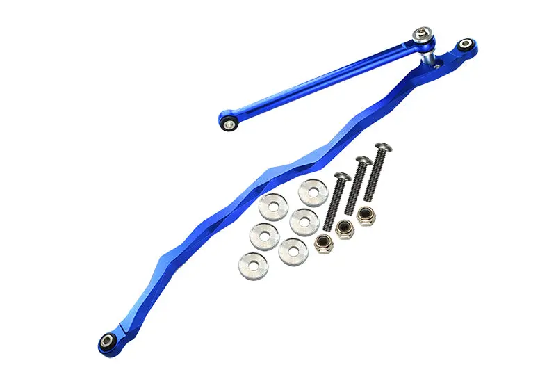 Axial Wraith & Rr10 Bomber Aluminum Steering Link - 2Pcs Set Blue 1