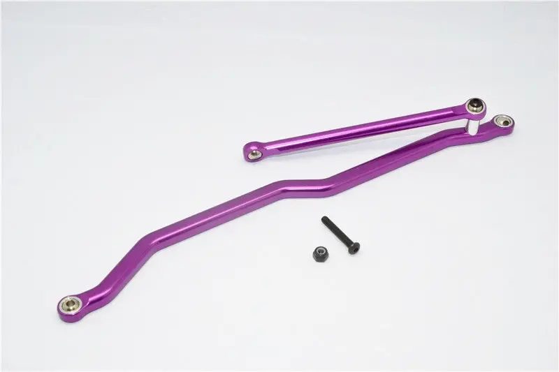 Axial Wraith & Rr10 Bomber Aluminum Steering Link - 2Pcs Set Purple 1