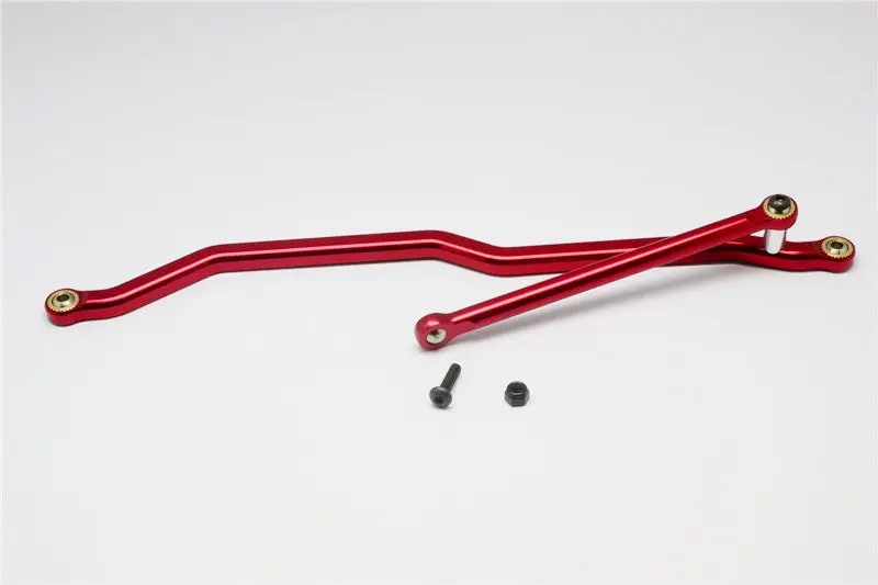 Axial Wraith & Rr10 Bomber Aluminum Steering Link - 2Pcs Set Red 1