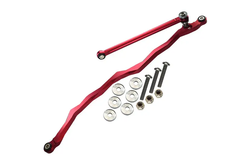 Axial Wraith & Rr10 Bomber Aluminum Steering Link - 2Pcs Set Red 1