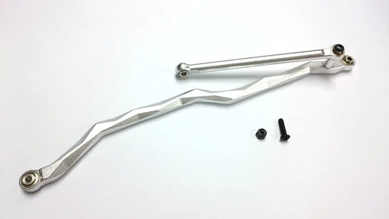 Axial Wraith & Rr10 Bomber Aluminum Steering Link - 2Pcs Set Silver 1