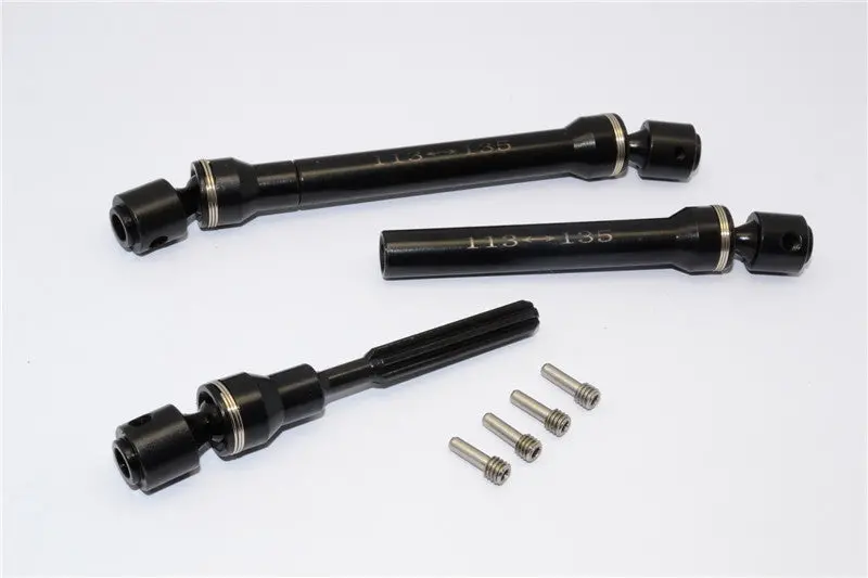 Axial Wraith Spawn Steel Center Drive Shaft - 1Pr Black 1