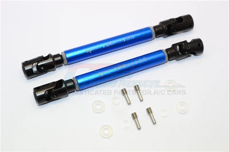 Axial Wraith Steel Adjustable Main Shaft With Alloy Body - 1Pr Set Blue 1