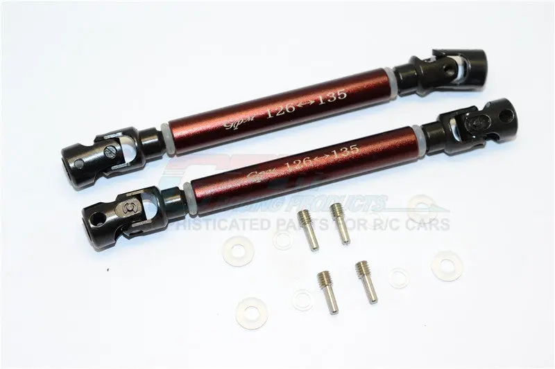 Axial Wraith Steel Adjustable Main Shaft With Alloy Body - 1Pr Set Brown 1