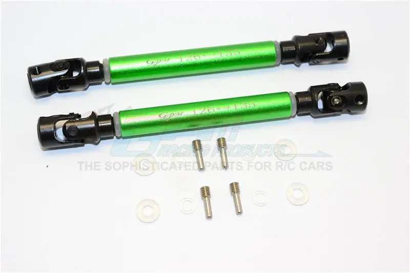 Axial Wraith Steel Adjustable Main Shaft With Alloy Body - 1Pr Set Green 1