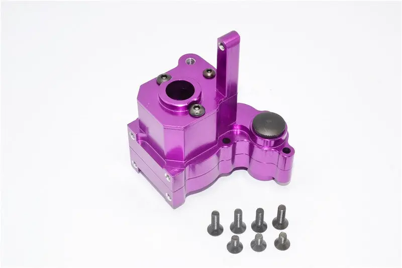 Axial Wraith & Wraith Spawn Aluminum Center Transmission Case - 3 Pcs Set Purple 1