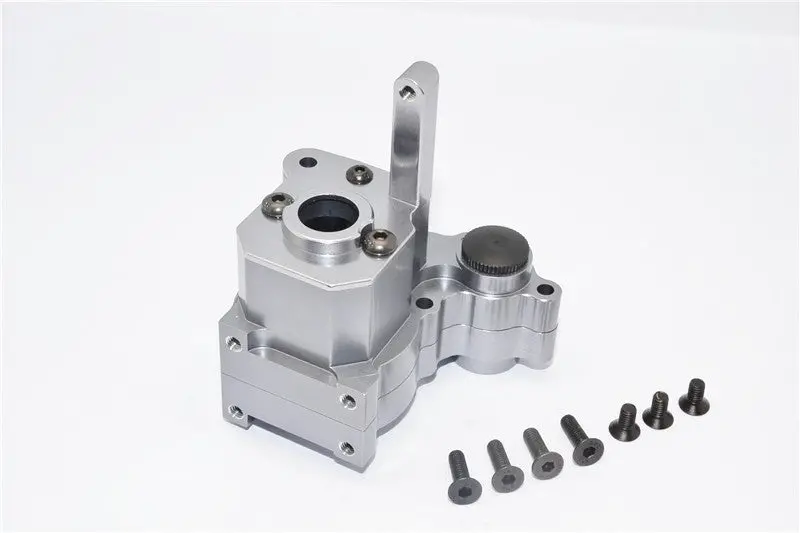 Axial Wraith & Wraith Spawn Aluminum Center Transmission Case - 3Pcs Set Gray Silver 1