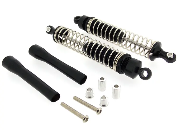 Axial Wraith & Wraith Spawn Aluminum Front/Rear Adjustable Dampers - 1Pr Set Black 1