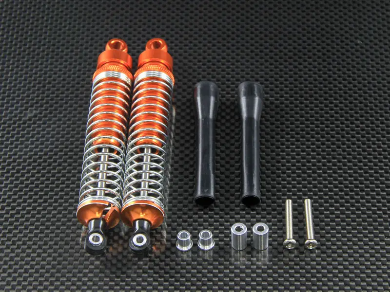 Axial Wraith & Wraith Spawn Aluminum Front/Rear Adjustable Dampers - 1Pr Set Orange 1
