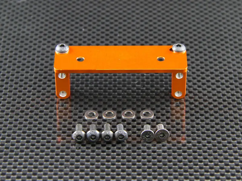 Axial Wraith & Wraith Spawn Aluminum Servo Mount - 3 Pcs Set Orange 1