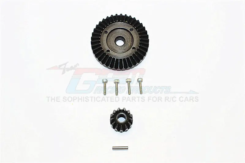 Axial Wraith & Wraith Spawn Steel Front/Rear Bevel Gear - 2 Pcs Black 1