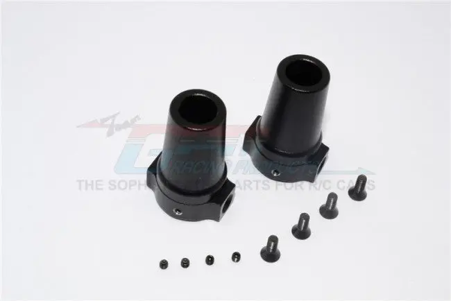 Axial Wraith / Yeti / Rr10 Bomber Aluminum Straight Axle Adapter - 1Pr Black 1