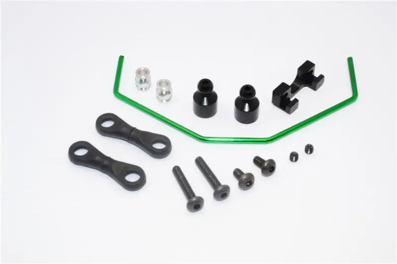 Axial Yeti Aluminum Anti-Roll Bar - 3Pcs Set Black 1