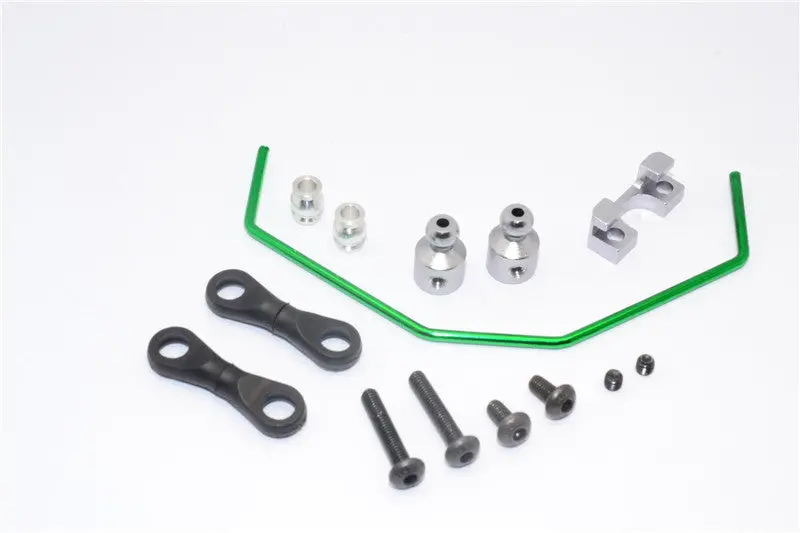 Axial Yeti Aluminum Anti-Roll Bar - 3Pcs Set Gray Silver 1