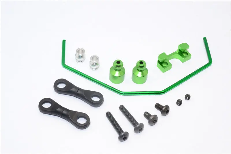 Axial Yeti Aluminum Anti-Roll Bar - 3Pcs Set Green 1