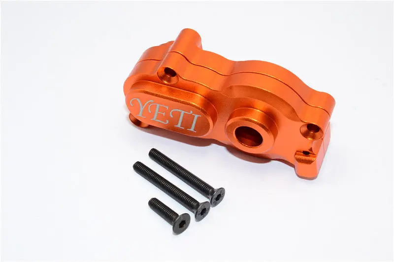Axial Yeti Aluminum Center Transmission Case - 2Pcs Set Orange 1