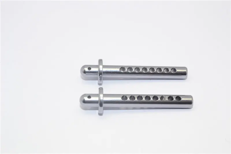 Axial Yeti Aluminum Front Body Post - 1Pr Gray Silver 1