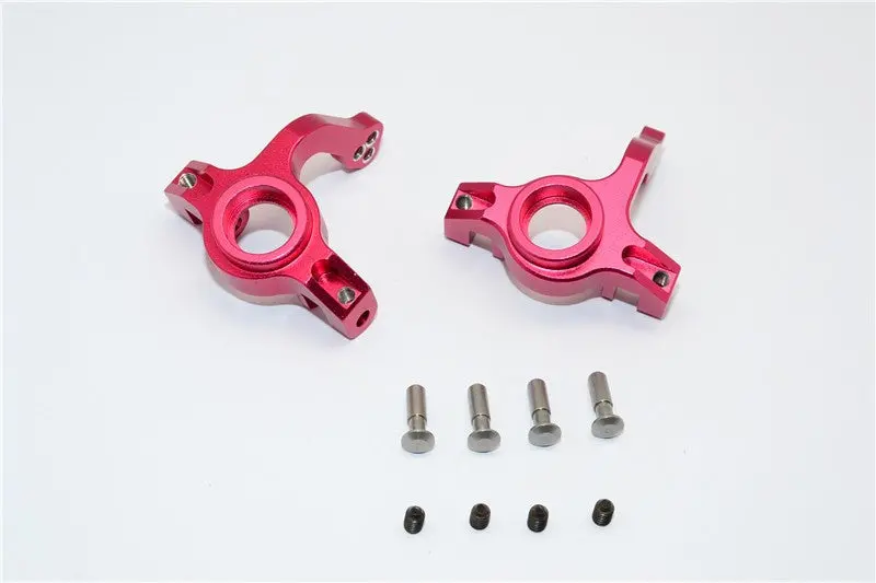Axial Yeti Aluminum Front Knuckle Arm - 1Pr Set Red 1